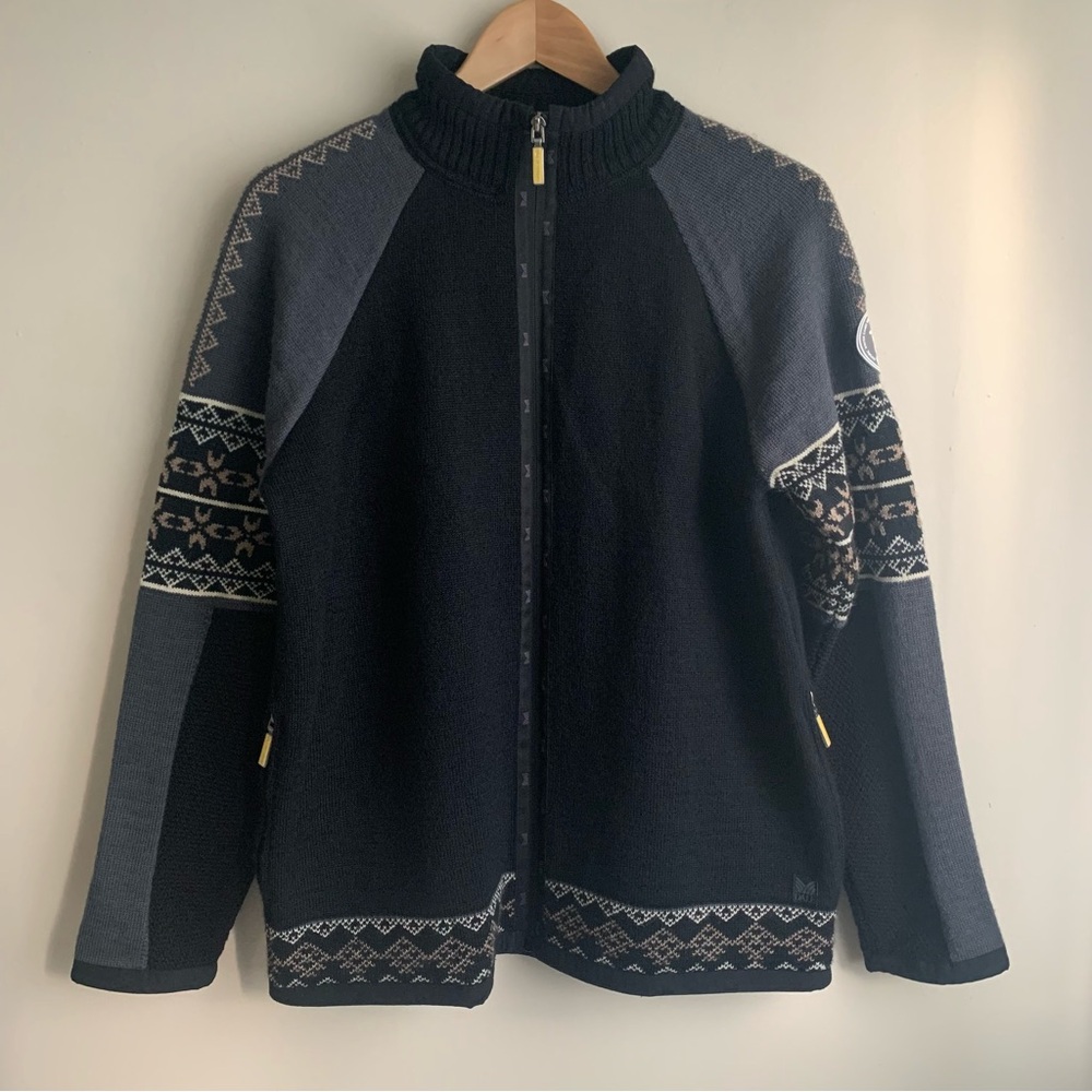 Dale of Norway Vancouver 2010 Olympics Wool Cardigan Sweater Raglan Sleeve Sz M